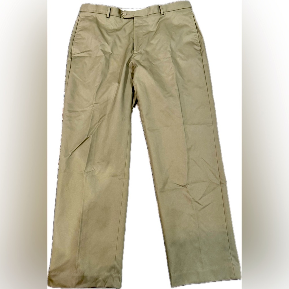 Daniel Cremieux Signature Collection Tan Dress Flat Front Pants Men’s Size 36x30